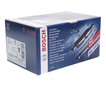 3 299 р. Колодки тормозные передние (4шт.) BOSCH Audi A6 C5 дорестайлинг, седан (1997-2001)  с доставкой в г. Пермь. Увеличить фотографию 2