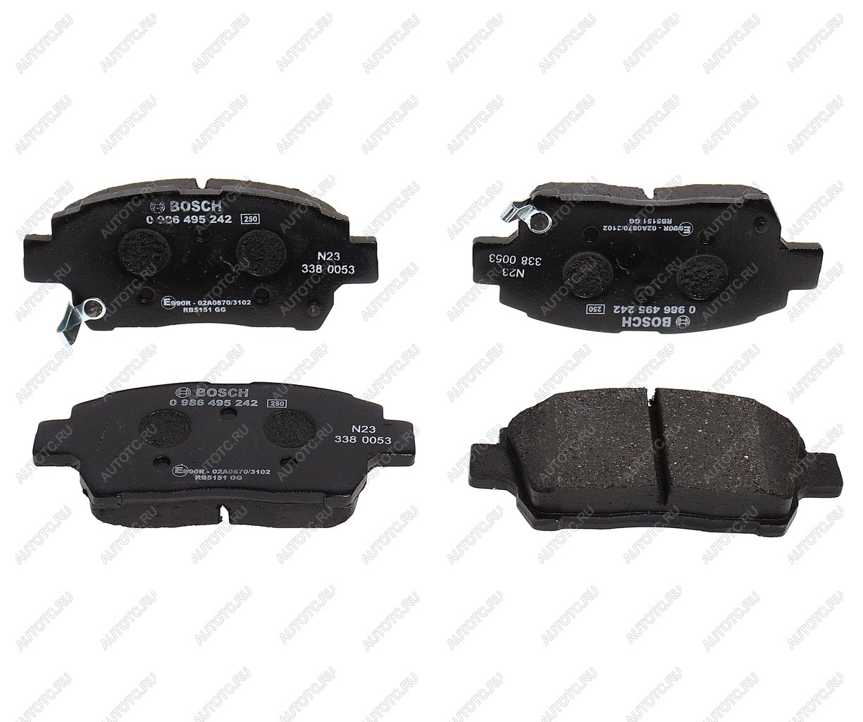 2 139 р. Колодки тормозные передние (4шт.) BOSCH Toyota Yaris XP10 хэтчбэк 5 дв. (1999-2005)  с доставкой в г. Пермь