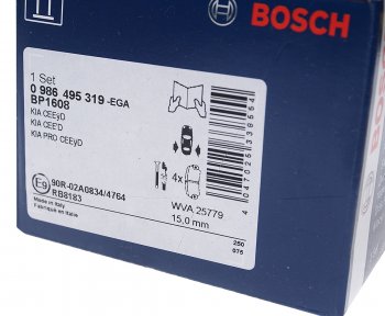 1 889 р. Колодки тормозные задние (4шт.) BOSCH Opel Zafira В рестайлинг (2007-2015)  с доставкой в г. Пермь. Увеличить фотографию 3