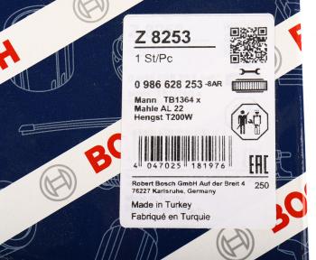 2 899 р. Фильтр-патрон DAF CF75,85,95 (M41х1.5мм h=134мм) осушителя воздуха BOSCH BOSCH 0986628253  с доставкой в г. Пермь. Увеличить фотографию 4