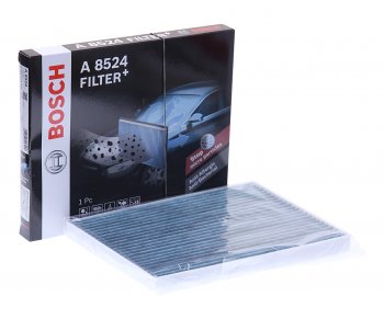 1 369 р. Фильтр воздушный салона NISSAN Qashqai (J10E),X-Trail (T31) угольный BOSCH BOSCH 0986628524  с доставкой в г. Пермь. Увеличить фотографию 1
