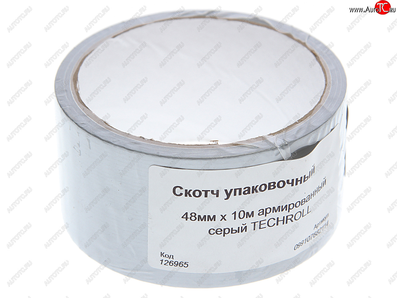 64 р. Скотч упаковочный 48ммх10м армированный серый TECHROLL TECHROLL 099107682114  с доставкой в г. Пермь