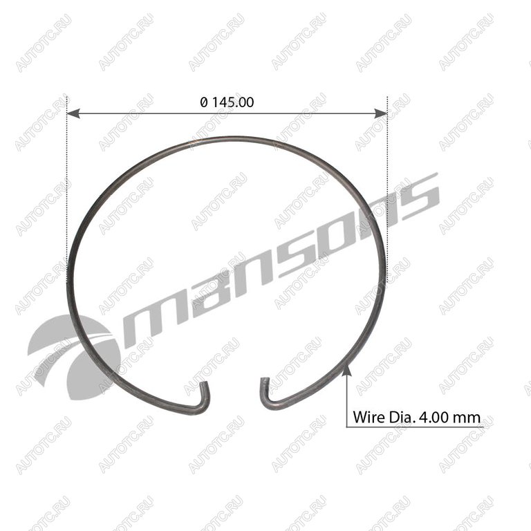 76 р. Кольцо стопорное SCANIA пальца тормозной колодки MANSONS MANSONS 100.060  с доставкой в г. Пермь