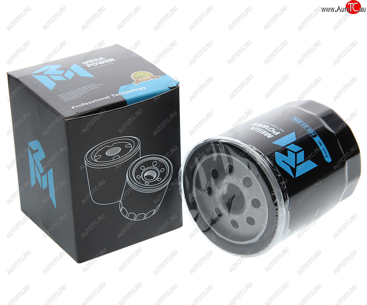 148 р. Фильтр масляный MAZDA 3,5,6 (07-) (1.82.0) MEGAPOWER MEGAPOWER 100-23-026  с доставкой в г. Пермь