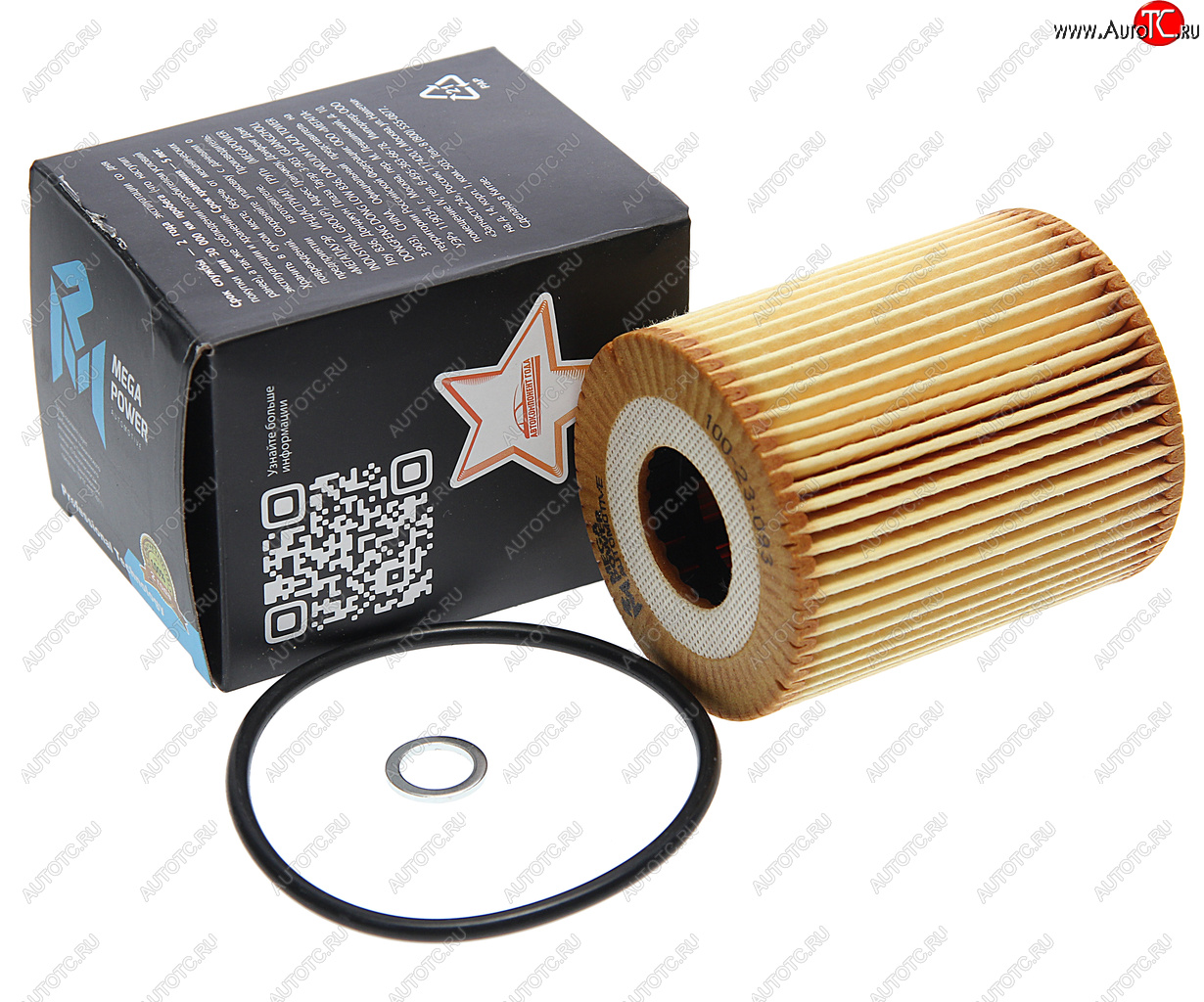 185 р. Фильтр масляный BMW 3 (E46),5 (E39),7 (E38),X5 (E53) LAND ROVER Range Rover 3 (02-)(DTDI) MEGAPOWER MEGAPOWER 100-23-093  с доставкой в г. Пермь