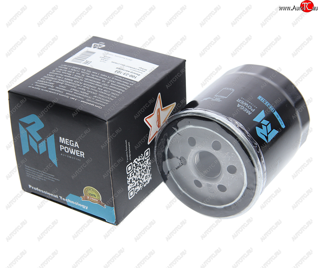 234 р. Фильтр масляный CHEVROLET Epica CITROEN Berlingo MEGAPOWER MEGAPOWER 100-23-103  с доставкой в г. Пермь