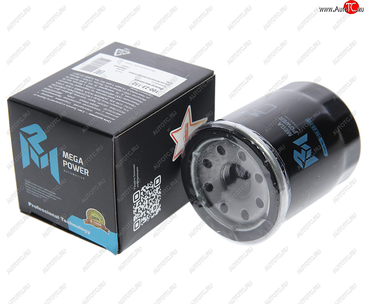 156 р. Фильтр масляный NISSAN KIA MAZDA HONDA OPEL MEGAPOWER MEGAPOWER 100-23-132  с доставкой в г. Пермь