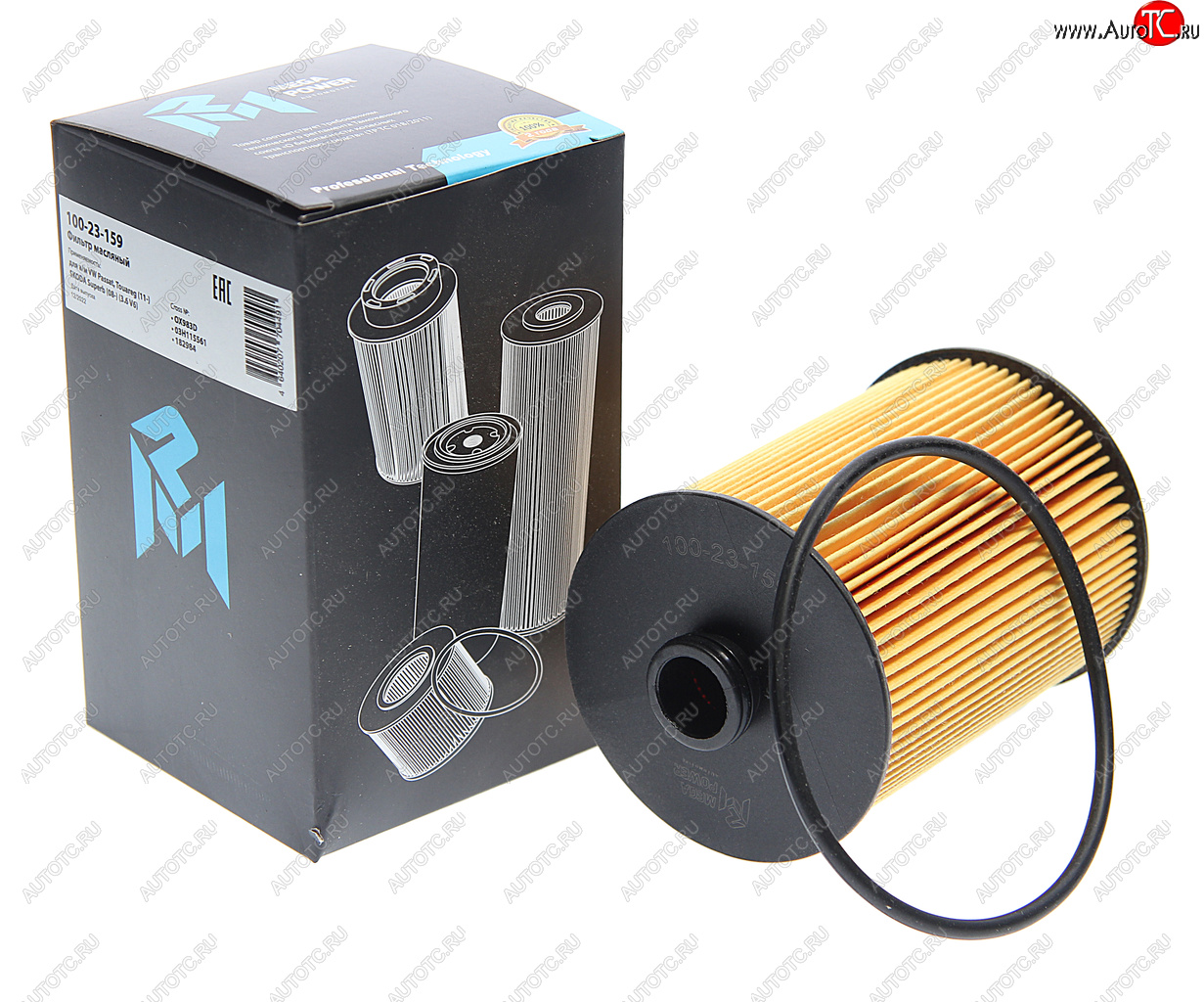 246 р. Фильтр масляный VW Passat,Touareg (11-) SKODA Superb (08-) (3.6 V6) MEGAPOWER MEGAPOWER 100-23-159  с доставкой в г. Пермь