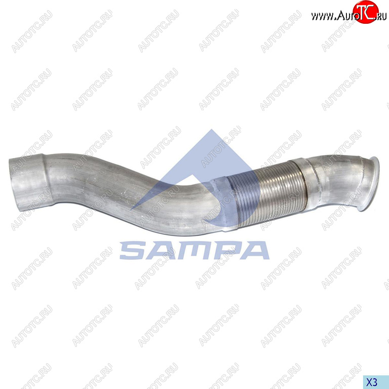 4 699 р. Труба выхлопная глушителя MERCEDES с гофрой SAMPA SAMPA 100.257  с доставкой в г. Пермь
