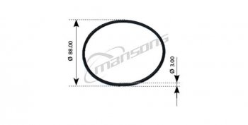 13 р. Кольцо уплотнительное VOLVO F10,FH12,FH16,FM10,FM12,NH12 компрессора MANSONS MANSONS 100.540  с доставкой в г. Пермь. Увеличить фотографию 1