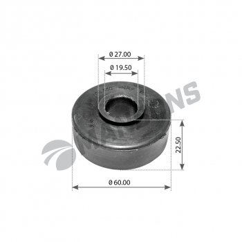 83 р. Втулка амортизатора SCANIA P,G,R,T series кабины (20x59x19) MANSONS MANSONS 100.550  с доставкой в г. Пермь. Увеличить фотографию 1
