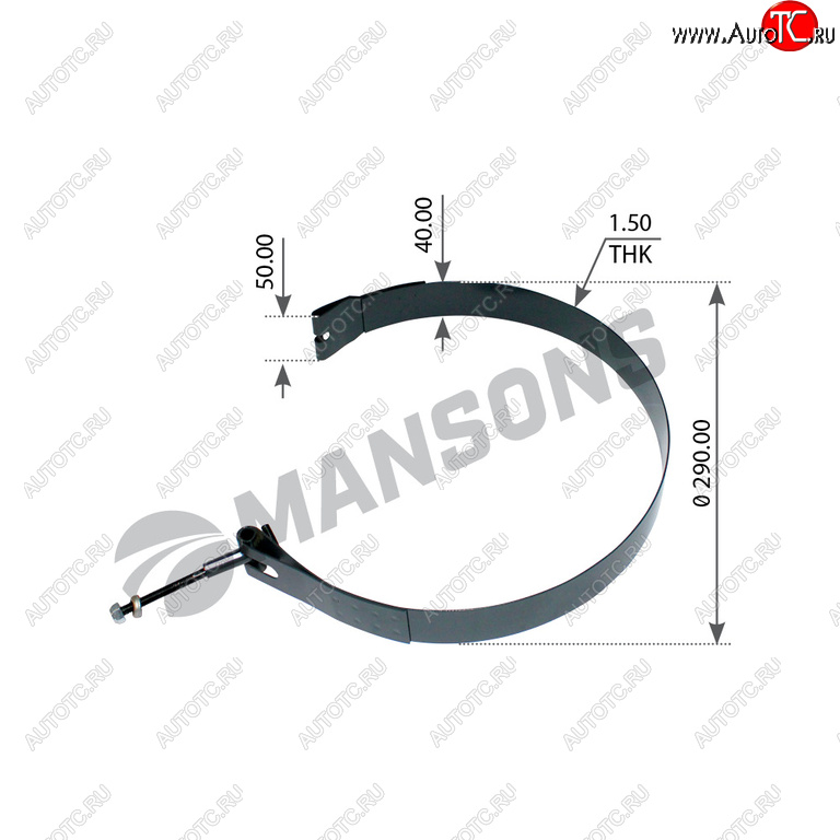 669 р. Хомут SCANIA баллона воздушного MANSONS MANSONS 100.669  с доставкой в г. Пермь