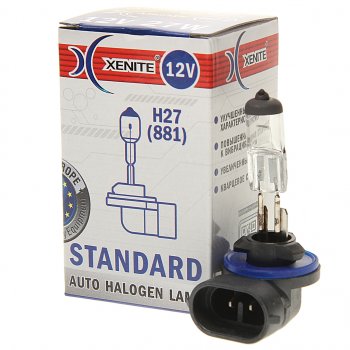 162 р. Лампа 12V H27(881) 27W PGJ13 3200К Standard XENITE XENITE 1007007  с доставкой в г. Пермь. Увеличить фотографию 1