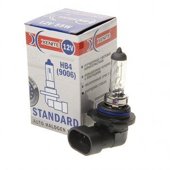 199 р. Лампа 12V HB4(9006) 55W P22d 3200К Standard XENITE XENITE 1007009  с доставкой в г. Пермь. Увеличить фотографию 1