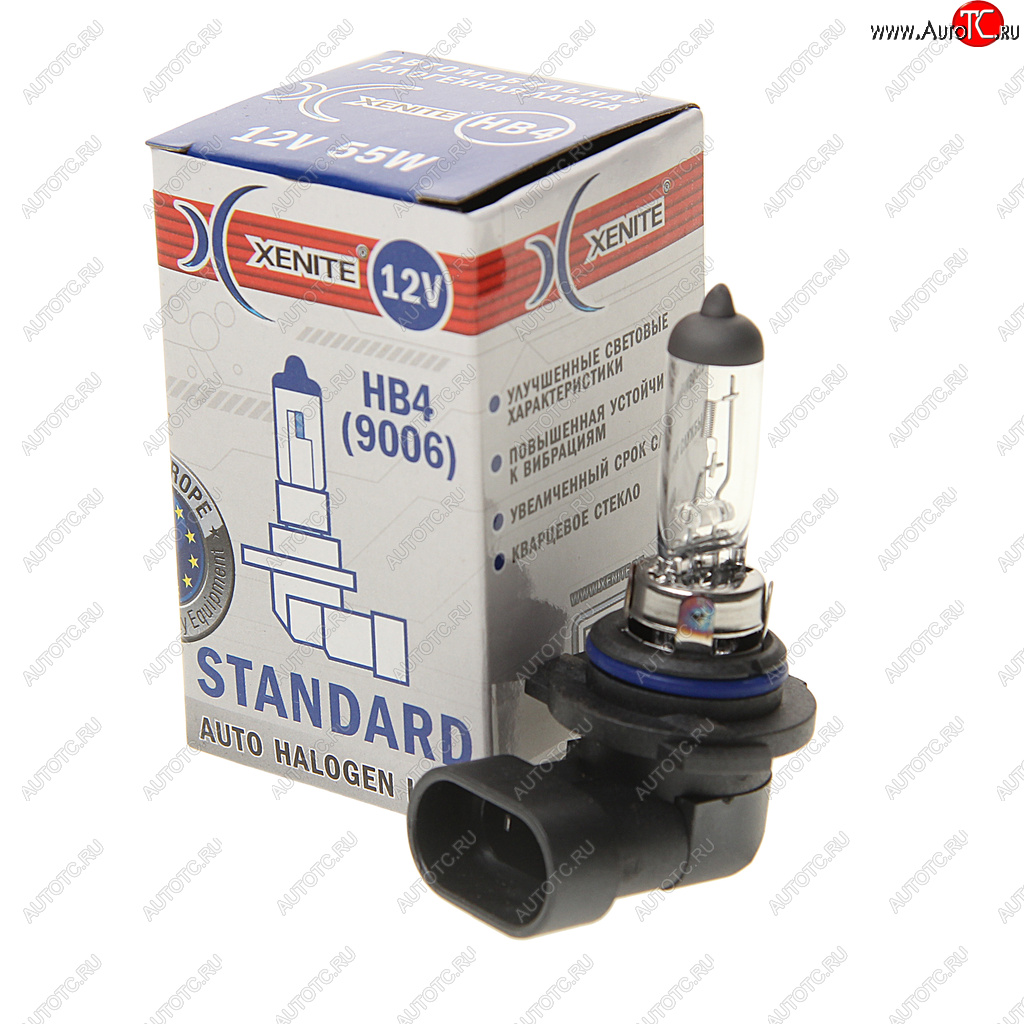 199 р. Лампа 12V HB4(9006) 55W P22d 3200К Standard XENITE XENITE 1007009  с доставкой в г. Пермь