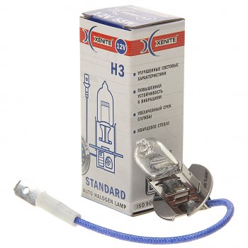 63 р. Лампа 12V H3 55W РK22s 3200К Standard XENITE XENITE 1007012  с доставкой в г. Пермь. Увеличить фотографию 1