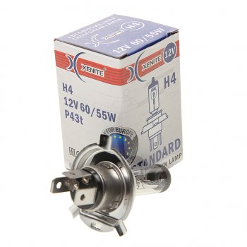 174 р. Лампа 12V H4 60/55W P43t 3200К Standard XENITE XENITE 1007013 XENITE 1007013  с доставкой в г. Пермь. Увеличить фотографию 2