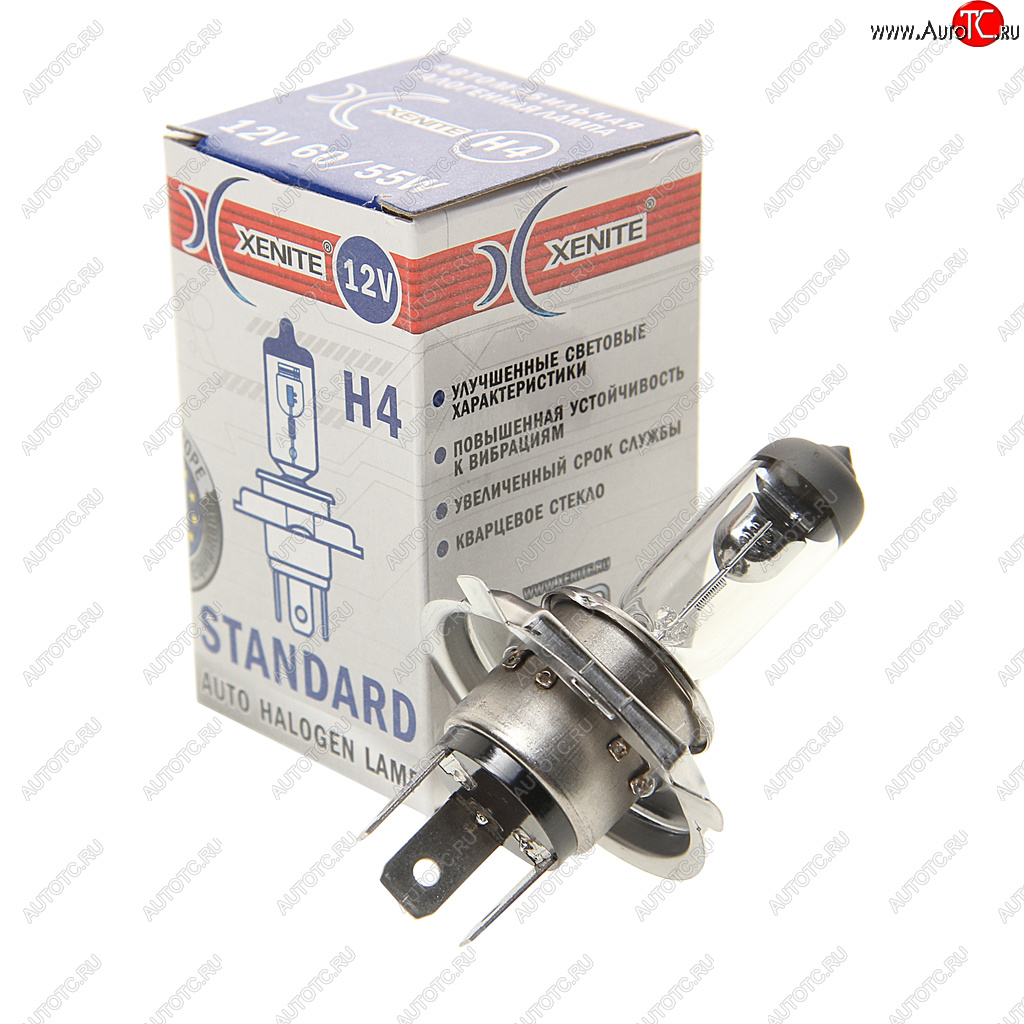 174 р. Лампа 12V H4 60/55W P43t 3200К Standard XENITE XENITE 1007013 XENITE 1007013  с доставкой в г. Пермь