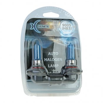 519 р. Лампа 12V HB3(9005) 65W P20d +30% 4000К блистер (2шт.) Super White XENITE XENITE 1007040  с доставкой в г. Пермь. Увеличить фотографию 1
