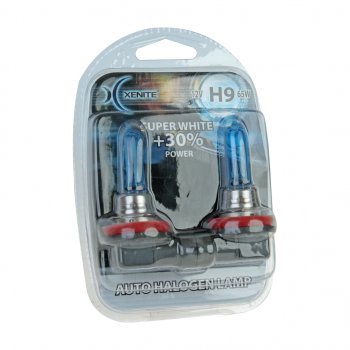 579 р. Лампа 12V H9 65W PGJ19-5 +30% 4000К блистер (2шт.) Super White XENITE XENITE 1007048  с доставкой в г. Пермь. Увеличить фотографию 1
