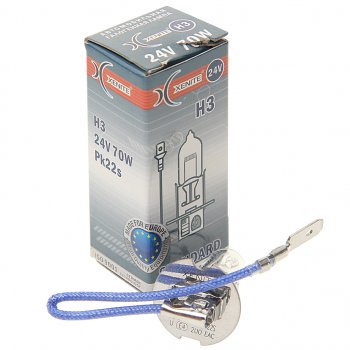 95 р. Лампа 24V H3 70W РK22s 3200К Standard XENITE XENITE 1007063  с доставкой в г. Пермь. Увеличить фотографию 2