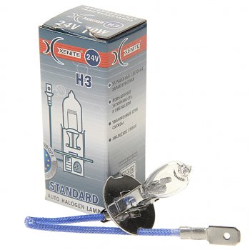 95 р. Лампа 24V H3 70W РK22s 3200К Standard XENITE XENITE 1007063  с доставкой в г. Пермь. Увеличить фотографию 1