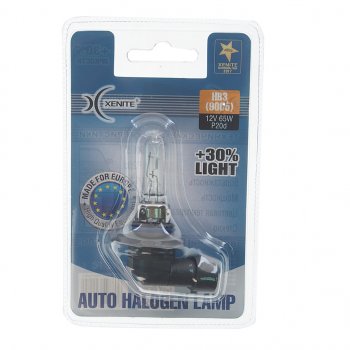 299 р. Лампа 12V HB3(9005) 65W P20d +30% 3200К блистер (1шт.) XENITE XENITE 1007084  с доставкой в г. Пермь. Увеличить фотографию 1