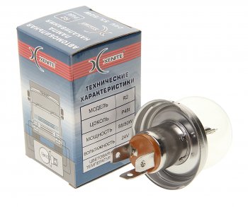 97 р. Лампа 24V R2 5550W P45t 3200К Standard XENITE XENITE 1007097  с доставкой в г. Пермь. Увеличить фотографию 2