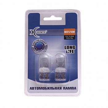 199 р. Лампа 12V W215W W3x16q 3200К блистер (2шт.) Long Life XENITE XENITE 1007114  с доставкой в г. Пермь. Увеличить фотографию 1