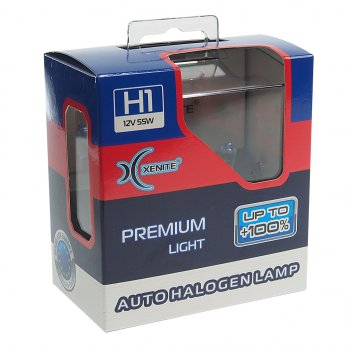 739 р. Лампа 12V H1 55W P14.5s +100% 3600К бокс (2шт.) Premium XENITE XENITE 1007121  с доставкой в г. Пермь. Увеличить фотографию 2