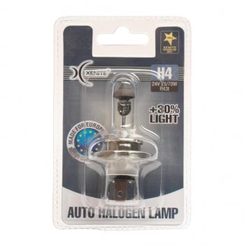 299 р. Лампа 24V H4 7570W P43t +30% 3200К блистер (1шт.) XENITE XENITE 1007136  с доставкой в г. Пермь. Увеличить фотографию 1