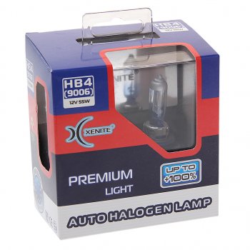 1 039 р. Лампа 12V HB4(9006) 55W P22d +100% 3600К бокс (2шт.) Premium XENITE XENITE 1007139  с доставкой в г. Пермь. Увеличить фотографию 1