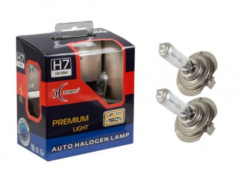 1 049 р. Лампа 12V H7 55W PX26d +150% бокс (2шт.) XENITE XENITE 1007162  с доставкой в г. Пермь. Увеличить фотографию 1