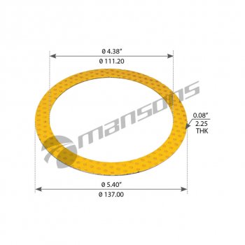 11 р. Шайба SCANIA P,R series упорная MANSONS MANSONS 100.722.2  с доставкой в г. Пермь. Увеличить фотографию 1