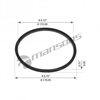 82 р. Сальник SCANIA P,G,R,T,4 series балансира MANSONS MANSONS 100.722.4  с доставкой в г. Пермь. Увеличить фотографию 3