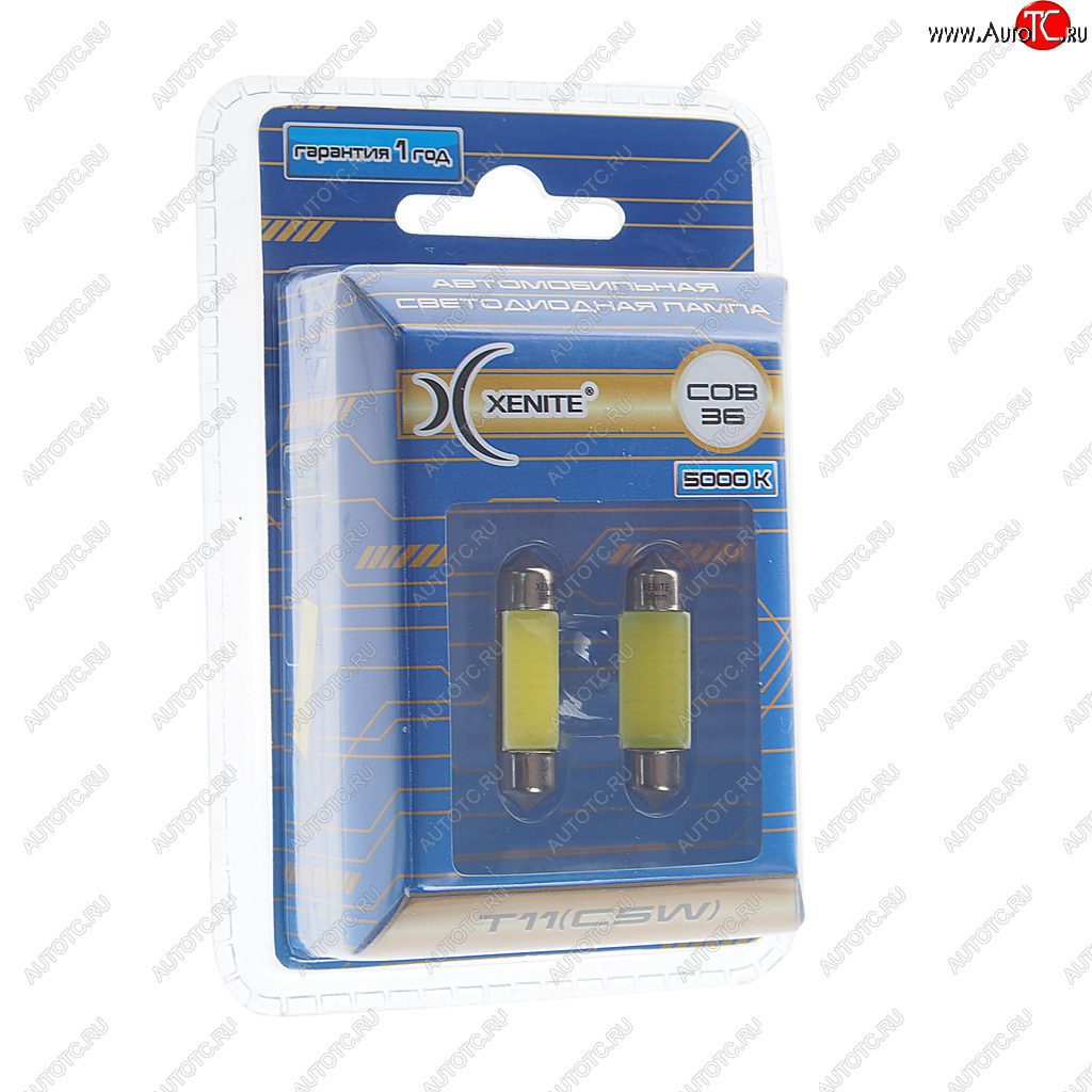 549 р. Лампа светодиодная 12V C5W SV8.5-8 36мм двухцокольная блистер XENITE XENITE 1009442  с доставкой в г. Пермь