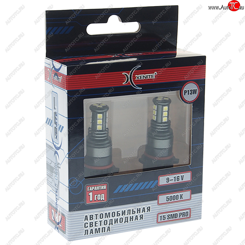 1 099 р. Лампа светодиодная 12V P13W PG18.5d-1 блистер (2шт.) XENITE XENITE 1009607  с доставкой в г. Пермь