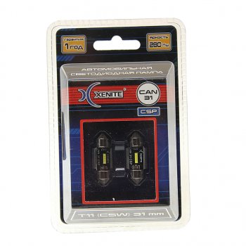629 р. Лампа светодиодная 12V C5W SV8.5-8 31мм двухцокольная блистер (2шт.) XENITE XENITE 1009615  с доставкой в г. Пермь. Увеличить фотографию 1