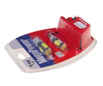 1 789 р. Лампа светодиодная 12V W5W T10 W2.1x9.5d 6000K 4 LED с тестером блистер (2шт.) MEGAPOWER MEGAPOWER-AUTOMOTIVE 10113w-2блт  с доставкой в г. Пермь. Увеличить фотографию 2