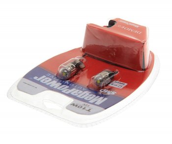 589 р. Лампа светодиодная 12V W5W T10 W2.1x9.5d 6000K с тестером блистер (2шт.) MEGAPOWER MEGAPOWER-AUTOMOTIVE 10120w-2блт  с доставкой в г. Пермь. Увеличить фотографию 2