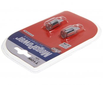 659 р. Лампа светодиодная 12V W5W T10 W2.1x9.5d 6000K блистер (2шт.) MEGAPOWER MEGAPOWER-AUTOMOTIVE 10121w-2бл  с доставкой в г. Пермь. Увеличить фотографию 2