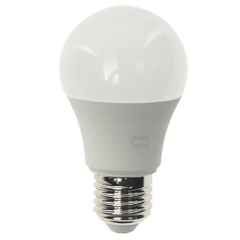 154 р. Лампа светодиодная E27 A60 7W (60W) 220V холодный GAUSS GAUSS 102502207  с доставкой в г. Пермь. Увеличить фотографию 1
