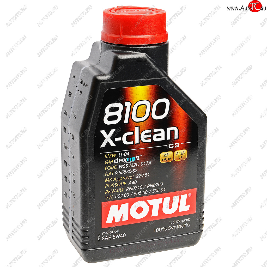 1 199 р. Масло моторное 8100 X-CLEAN C3 5W40 синт 1л MOTUL MOTUL 102786  с доставкой в г. Пермь