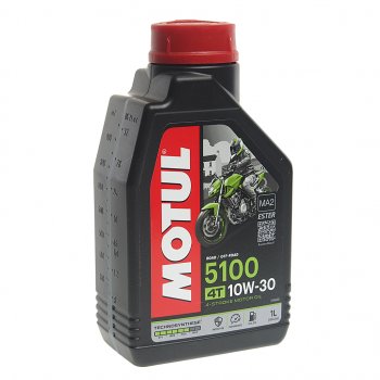 1 229 р. Масло моторное для 4-х тактных двигателей 5100 4T 10W30 псинт.1л MOTUL MOTUL 104062  с доставкой в г. Пермь. Увеличить фотографию 1