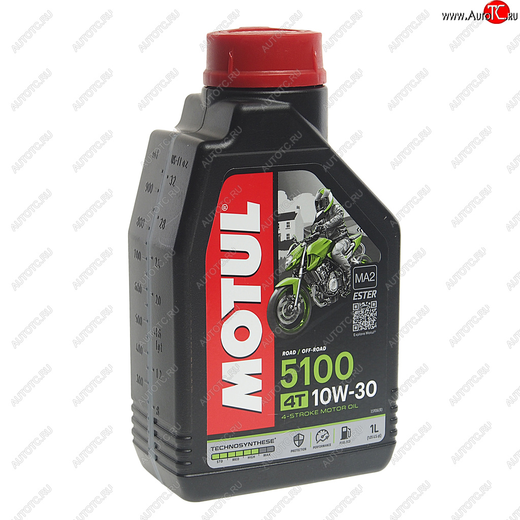 1 229 р. Масло моторное для 4-х тактных двигателей 5100 4T 10W30 псинт.1л MOTUL MOTUL 104062  с доставкой в г. Пермь