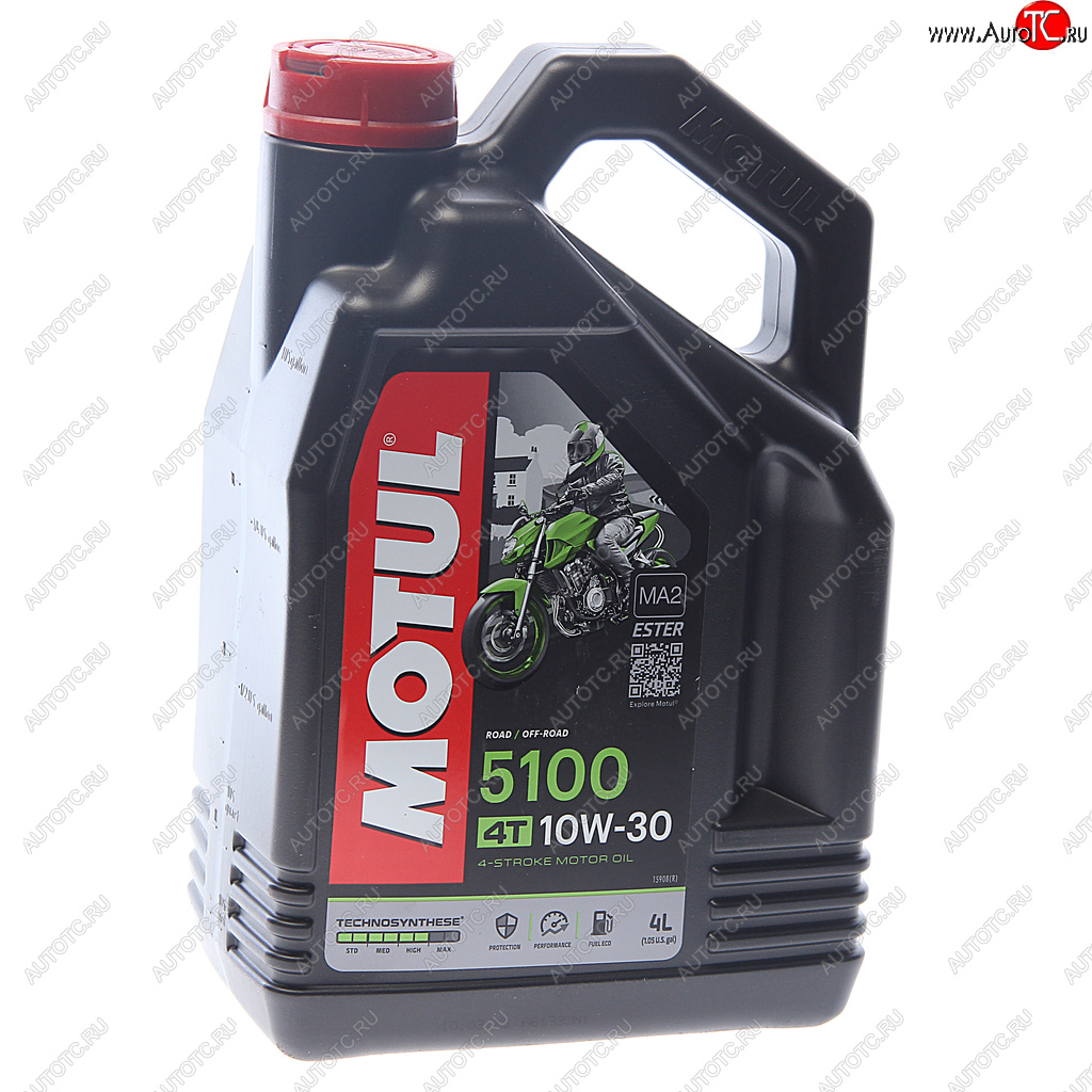 4 199 р. Масло моторное для 4-х тактных двигателей 5100 4T 10W30 псинт.4л MOTUL MOTUL 104063  с доставкой в г. Пермь