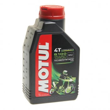 1 389 р. Масло моторное для 4-х тактных двигателей 5100 ESTER 4T 15W50 псинт.1л MOTUL MOTUL 104080  с доставкой в г. Пермь. Увеличить фотографию 1