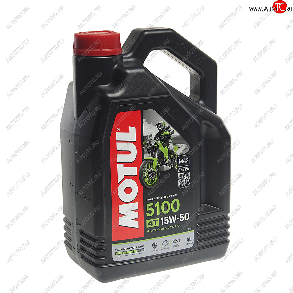 4 949 р. Масло моторное для 4-х тактных двигателей 5100 4T 15W50 синт.4л MOTUL MOTUL 104083  с доставкой в г. Пермь