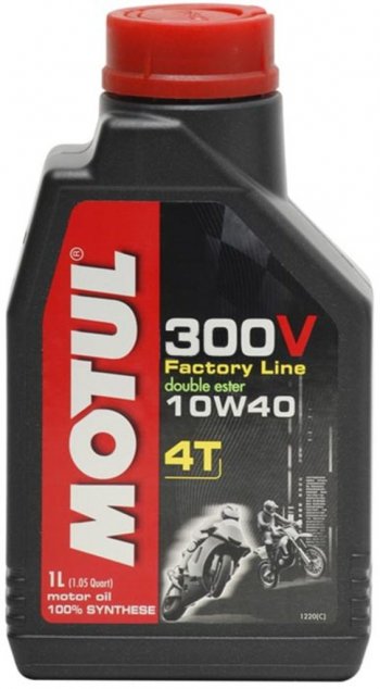 2 379 р. Масло моторное для 4-х тактных двигателей 300V 4T FACTORY LINE 10W40 синт.1л MOTUL MOTUL 104118  с доставкой в г. Пермь. Увеличить фотографию 1