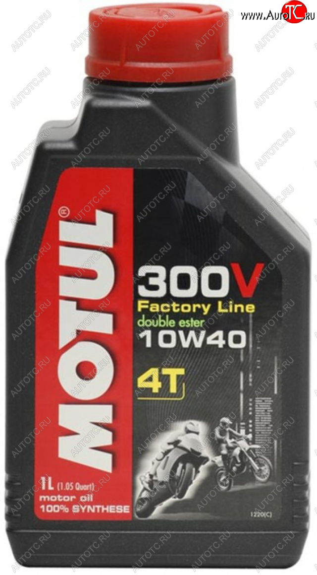2 379 р. Масло моторное для 4-х тактных двигателей 300V 4T FACTORY LINE 10W40 синт.1л MOTUL MOTUL 104118  с доставкой в г. Пермь